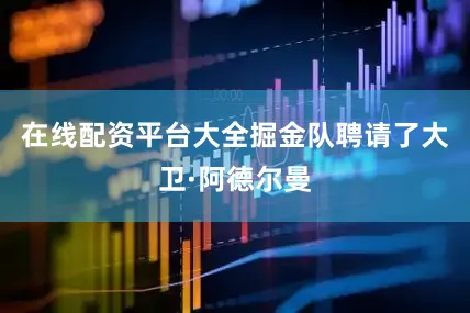 在线配资平台大全掘金队聘请了大卫·阿德尔曼